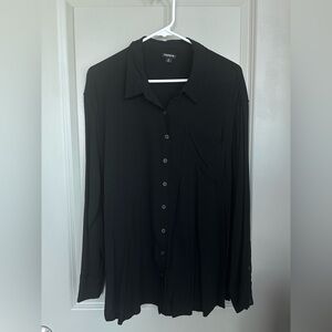 Torrid Black Button Down Top